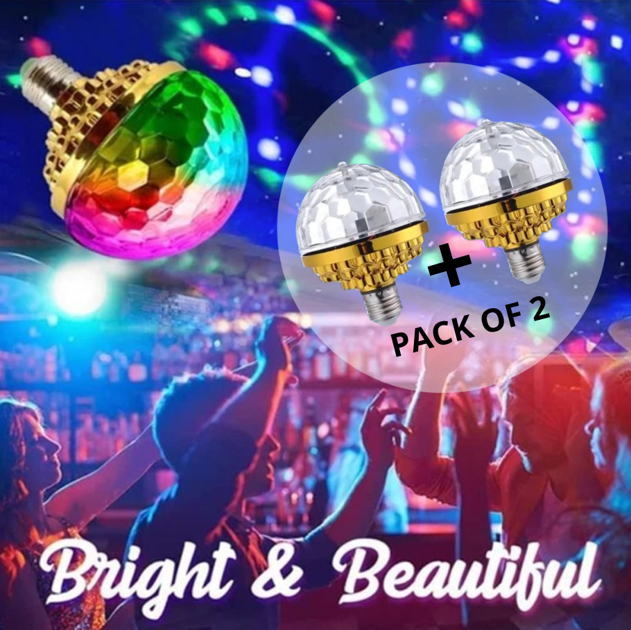 Colorful Rotating Disco Ball Light