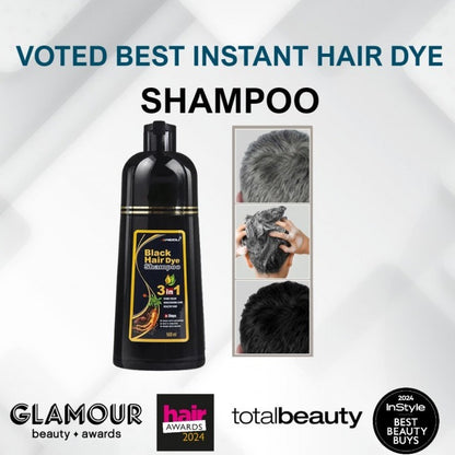 3-in-1 Instant Grey Coverage: Natural Dye+Shampoo+Conditioner