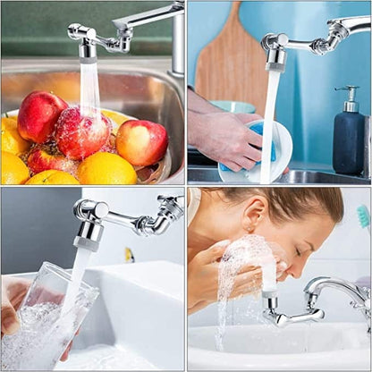 Magic 1080° Rotating Faucet Stainless Steel with Splash-Proof Filter
