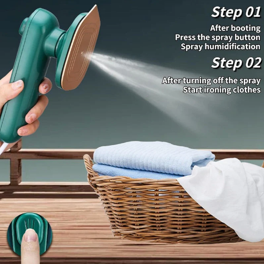 Mini Handheld Steam Iron — Smooth Clothes Anywhere