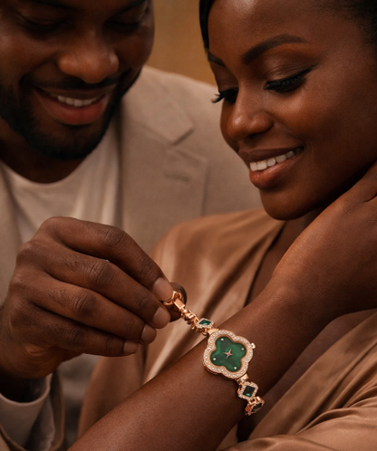 Four Leaf Clover Woman’s Watch, Gift-Ready