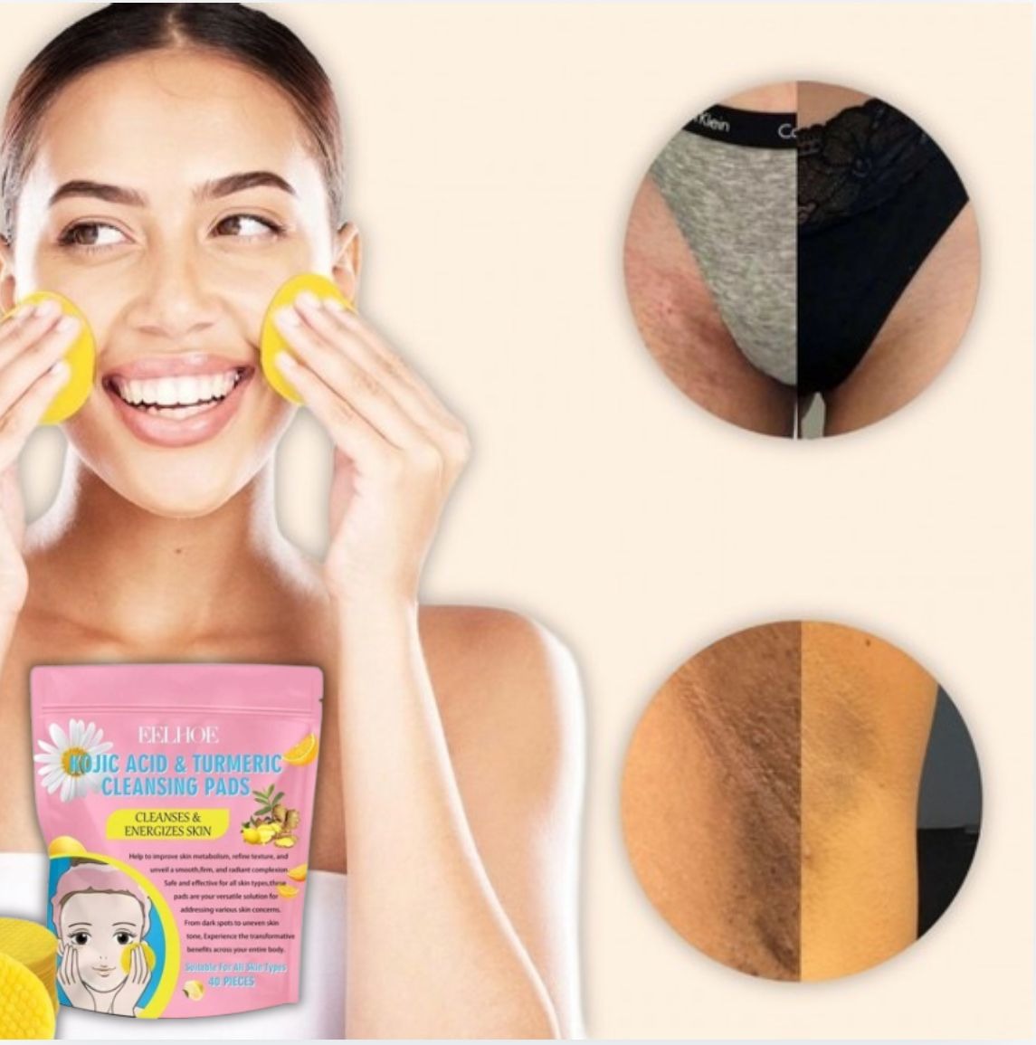 Brightening Turmeric & Kojic Acid Pads