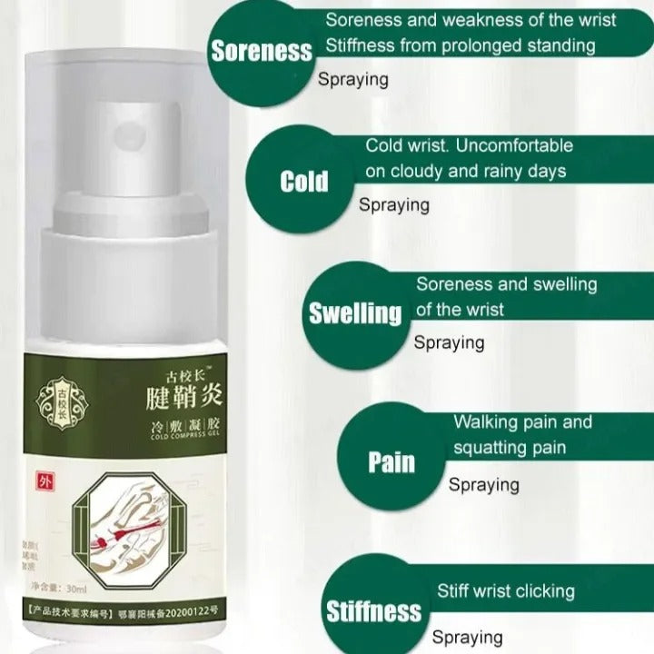 Japanese Herbal Spray for Tenosynovitis & Tendon Sheath Relief