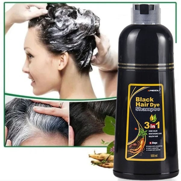 3-in-1 Instant Grey Coverage: Natural Dye+Shampoo+Conditioner
